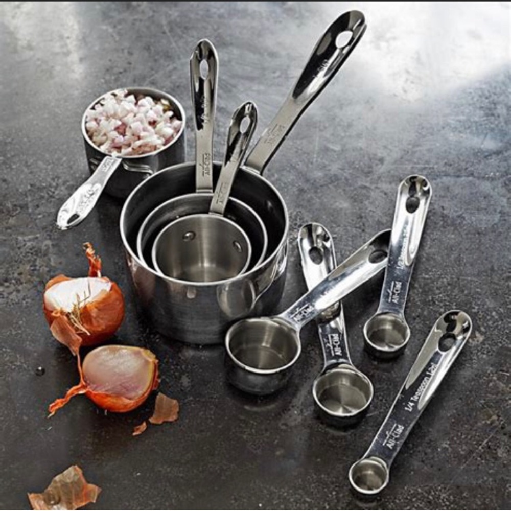 All-Clad Measuring Cups Spoons 8 Pc Set